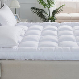 "ARLinens Microfibre Mattress Topper 2""/5Cm Luxury Mattress Cover Protector Elastic Corner Box Stitched Deep Fitted Mattress Topper (5Cm)" - thumbnail 3