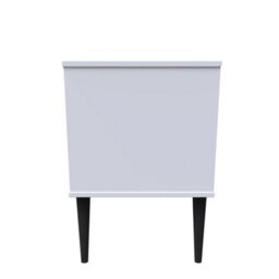 Toledo 2 Drawer Side Table In Indigo Matt & White (Ready Assembled) - thumbnail 2