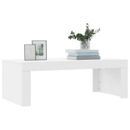Berkfield Coffee Table White 102X50X36 Cm Engineered Wood - thumbnail 3