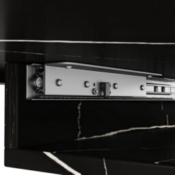 Matteo Modern Extendable Dining Table - Black Marble Pattern, 120-160Cm - thumbnail 9
