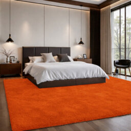 Aspire Homeware Non-Slip Rust Shaggy Rug Soft Fluffy Washable, Living Area And Dining Room Rug, (L)290Cm X (W)200Cm - thumbnail 6