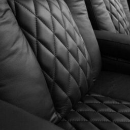 Valencia Tuscany Home Cinema Seating Single Black Nappa Leather Power Headrest And Recliner Diamond Stitching - thumbnail 3