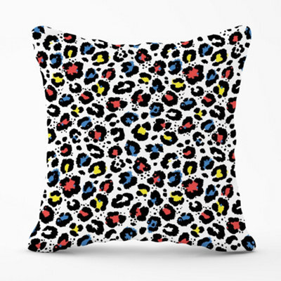 Warren Reed Designer Coloured Leopard Print Cushions 60Cm X 60Cm - image 1