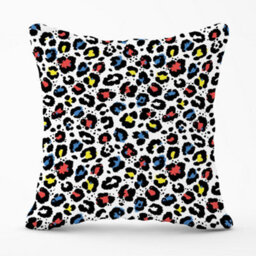 Warren Reed Designer Coloured Leopard Print Cushions 60Cm X 60Cm - thumbnail 1