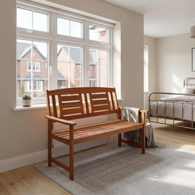 Samuel Alexander Hawkshead 2 Seater Hardwood Indoor Bench - image 1