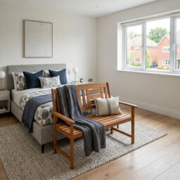 Samuel Alexander Hawkshead 2 Seater Hardwood Indoor Bench - thumbnail 4