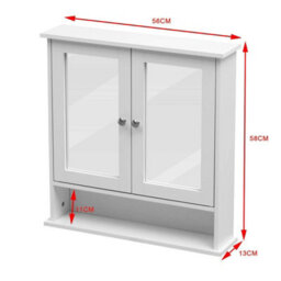 Bathroom Wall Cabinet With Mirror And Shelves - thumbnail 2
