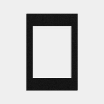 Ak Frames 6X4 Black Picture Mounts To Fit 4X3 Aperture Size - Mount Board Only (No Frame Included) - image 1