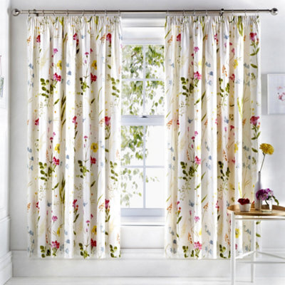 Dreams & Drapes Spring Glade Pair Of Multicoloured Pencil Pleat Curtains - image 1
