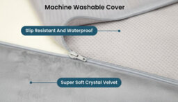 Tri-Fold Folding Mattress Single Portable Guest Bed With Washable Cover - thumbnail 3