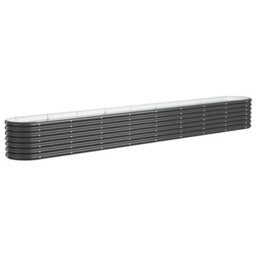 Walplus Garden Raised Bed Galvanised Steel 332X40X36 Cm Anthracite - thumbnail 2