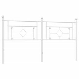 Berkfield Metal Headboard White 180 Cm - thumbnail 2