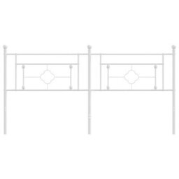 Berkfield Metal Headboard White 180 Cm - thumbnail 3