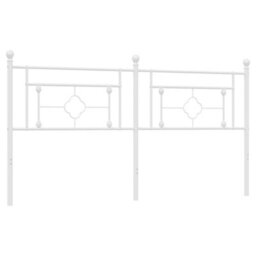 Berkfield Metal Headboard White 180 Cm - thumbnail 5
