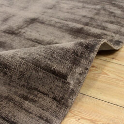 Chocolate Viscose Easy To Clean Plain Handmade , Luxurious , Modern Rug For Living Room, Bedroom - 200Cm X 290Cm - thumbnail 6