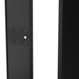 San Jose Ready Assembled Contemporary Matt Black Tall Double Wardrobe With 1 Mirror Door (H)1960mm (W)740mm (D)520mm - thumbnail 5