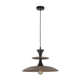 Luminosa Lighting Luminosa Celesta Dome Pendant Ceiling Light Brown, Black 1X E27 - thumbnail 1