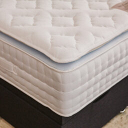 Divan Base Direct Sophia Briar-Rose Nova 1000 Pocket Sprung  Cushioned Pillow Top Memory Foam Bed Set 4Ft Small Double - Naples Slate - thumbnail 2