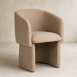 Where Saints Go Ltd Soho Dining Chair, Beige Fabric, Fully Upholstered Frame By Where Saints Go - thumbnail 3