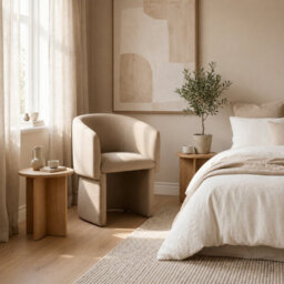 Where Saints Go Ltd Soho Dining Chair, Beige Fabric, Fully Upholstered Frame By Where Saints Go - thumbnail 2