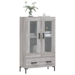 Berkfield Highboard Grey Sonoma 69.5X31X115 Cm Engineered Wood - thumbnail 3