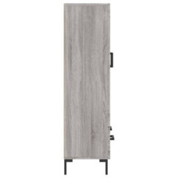 Berkfield Highboard Grey Sonoma 69.5X31X115 Cm Engineered Wood - thumbnail 7