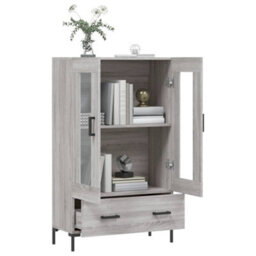 Berkfield Highboard Grey Sonoma 69.5X31X115 Cm Engineered Wood - thumbnail 4