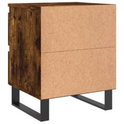 Berkfield Bedside Cabinets 2 Pcs Smoked Oak 40X35X50 Cm Engineered Wood - thumbnail 8