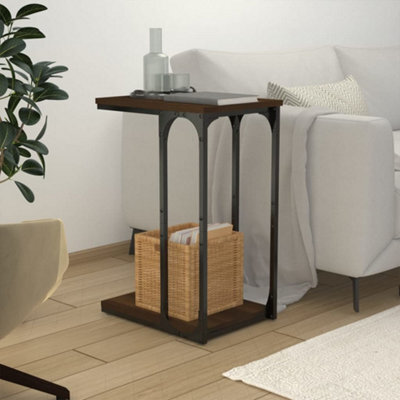 Berkfield Side Table Brown Oak 40X30X60 Cm Engineered Wood - image 1