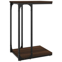 Berkfield Side Table Brown Oak 40X30X60 Cm Engineered Wood - thumbnail 2