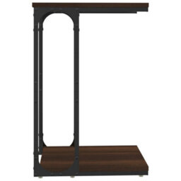 Berkfield Side Table Brown Oak 40X30X60 Cm Engineered Wood - thumbnail 5