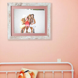Frames By Post Metro Distressed White Frame With Pink Mount For Image Size 12 X 8 Inch - thumbnail 5