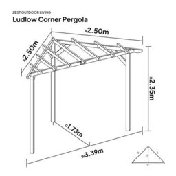 Ludlow Corner Pergola By Zest Outdoor Living - thumbnail 4