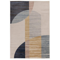 The Rug Edit Viva Geometric Blocks Multi Colour Living Room Rug - 160X220Cm - thumbnail 2