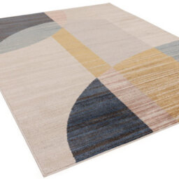 The Rug Edit Viva Geometric Blocks Multi Colour Living Room Rug - 160X220Cm - thumbnail 4