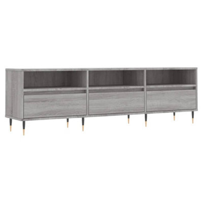 Berkfield Sturdy Tv Cabinet Grey Sonoma 150X30X44.5 Cm Engineered Wood - image 1