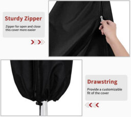Sunshade Canopy For Cantilever Parasols, Including Rope And Pole - 57 X 240 Cm - thumbnail 4