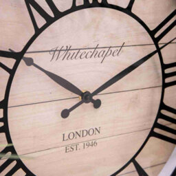 Annibells Black & Wood Effect Roman Numeral Wall Clock (12968) - thumbnail 3