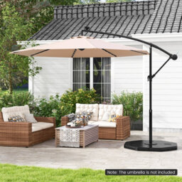 Costway 4-Piece Patio Umbrella Base 94 Kg Capacity Umbrella Stand Weighted Plate Set - thumbnail 4