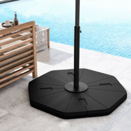 Costway 4-Piece Patio Umbrella Base 94 Kg Capacity Umbrella Stand Weighted Plate Set - thumbnail 1
