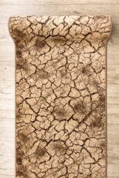 RugsX Runner Karmel Terra Cracked Ground Nut 120Cm  120X180 Cm - thumbnail 5
