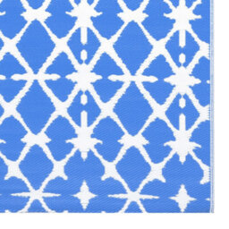 Walplus Outdoor Carpet Blue And White 190X290 Cm Pp - thumbnail 5