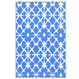 Walplus Outdoor Carpet Blue And White 190X290 Cm Pp - thumbnail 2