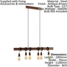 Stylish Multi Bulb Industrial Pendant Light With Matching Wall Sconces For Modern Homes - thumbnail 2