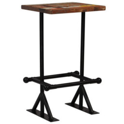 Walplus Bar Set 3 Piece Solid Reclaimed Wood Multicolour - thumbnail 2