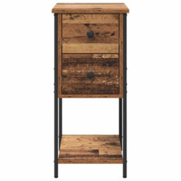 Walplus Bedside Cabinet Old Wood 32 X 42 X 70 Cm Engineered Wood - thumbnail 6