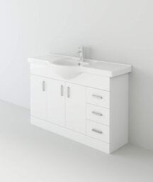 Veebath Rosina 1600mm Bath Vanity Unit, Toilet & Taps Bathroom Suite - thumbnail 2