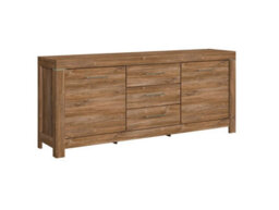 Impact Furniture Large Sideboard Dresser Wide Storage Cabinet Drawers 2M 200Cm Long Oak Effect Modern Farmhouse Gent - thumbnail 4