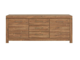 Impact Furniture Large Sideboard Dresser Wide Storage Cabinet Drawers 2M 200Cm Long Oak Effect Modern Farmhouse Gent - thumbnail 3