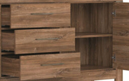 Impact Furniture Large Sideboard Dresser Wide Storage Cabinet Drawers 2M 200Cm Long Oak Effect Modern Farmhouse Gent - thumbnail 8